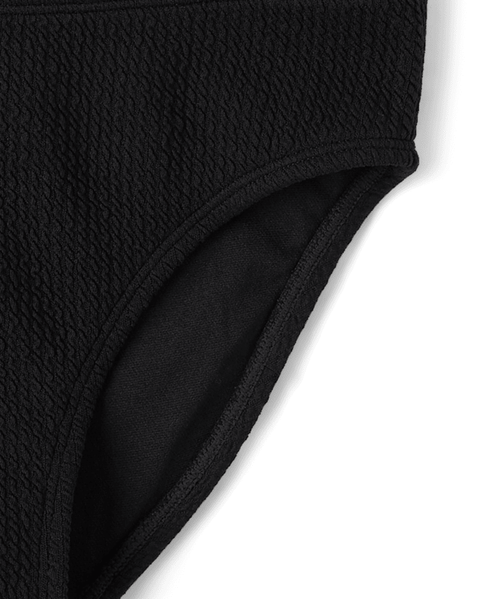 Tween Girls Crinkle Braided Bikini Swimsuit