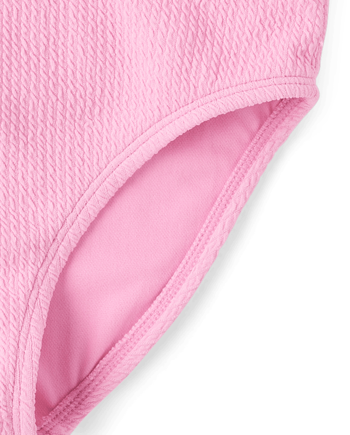 Tween Girls Crinkle Braided Bikini Swimsuit