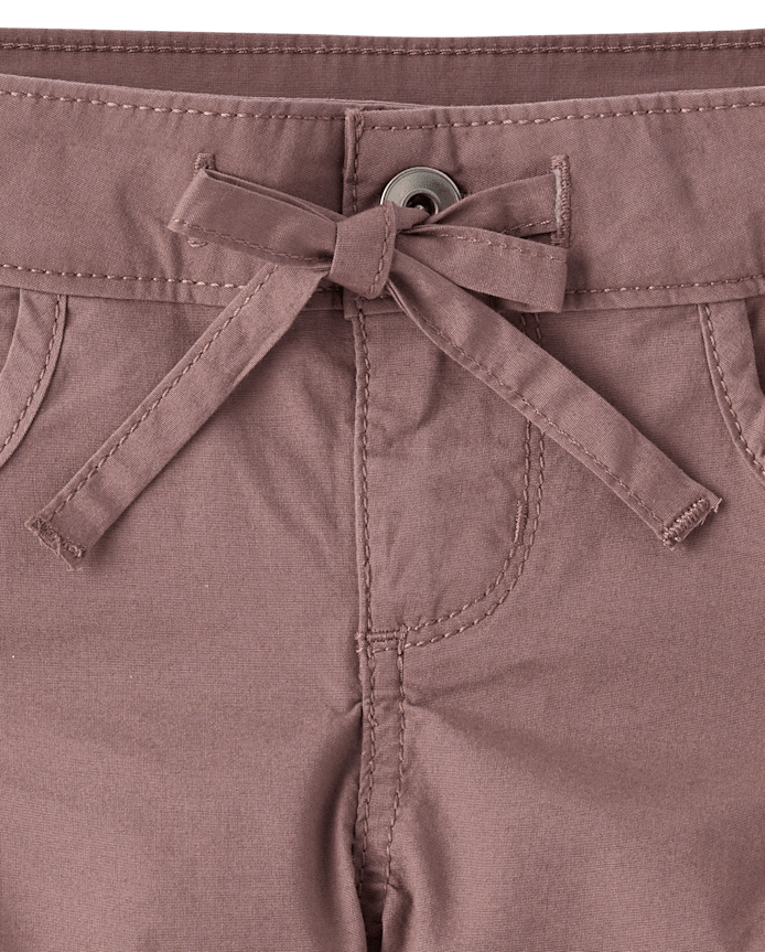 Tween Girls Canvas Shortie Shorts