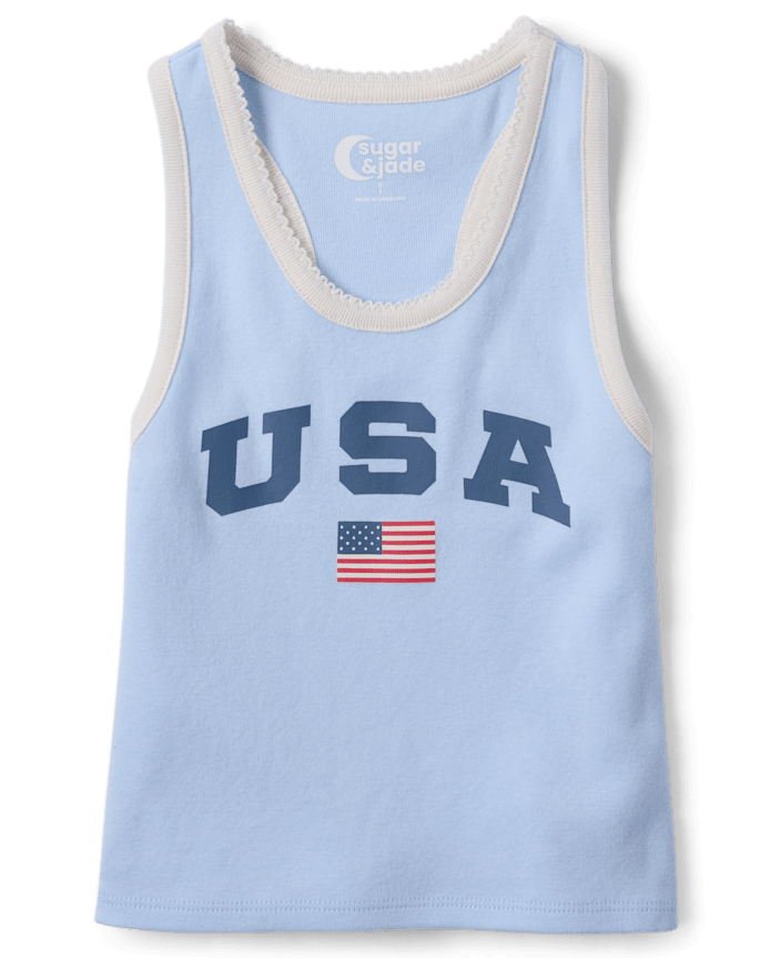 Tween Girls Graphic Racerback Tank Top