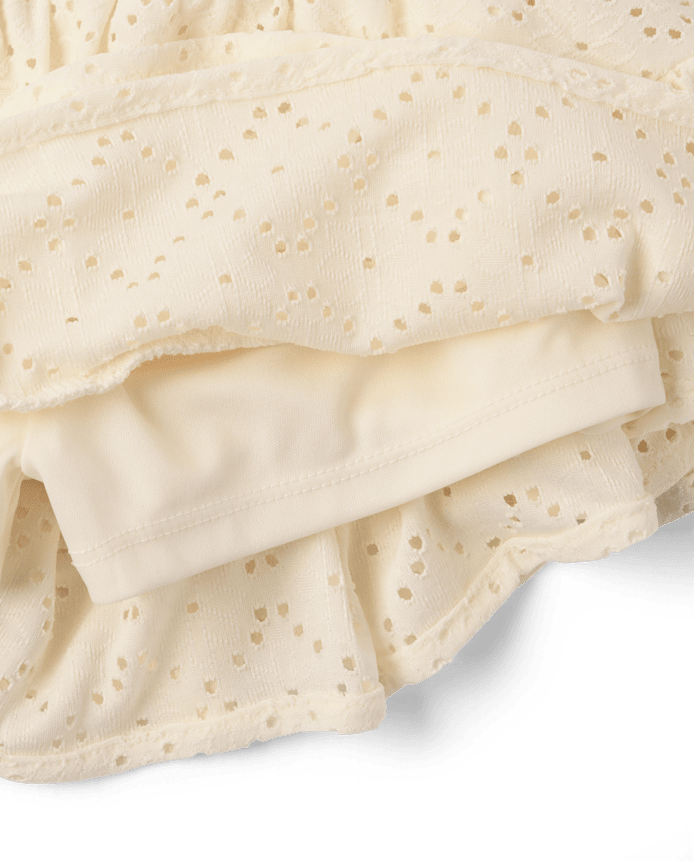 Tween Girls Textured Eyelet 2-Piece Outfit Set