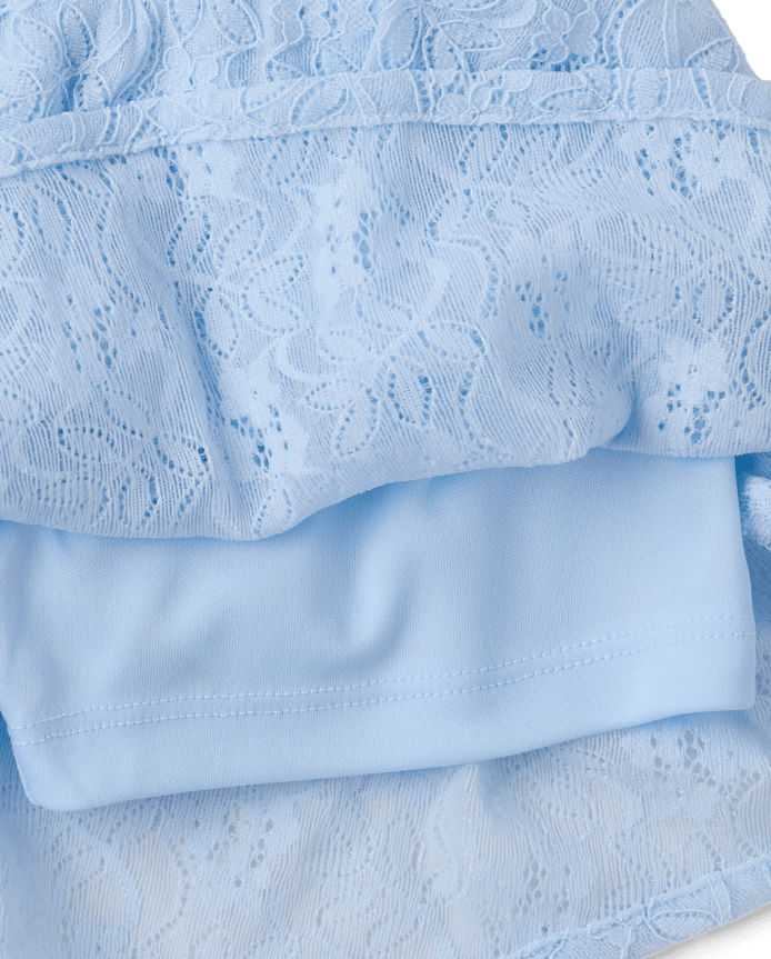 Tween Girls Lace Tiered Skort