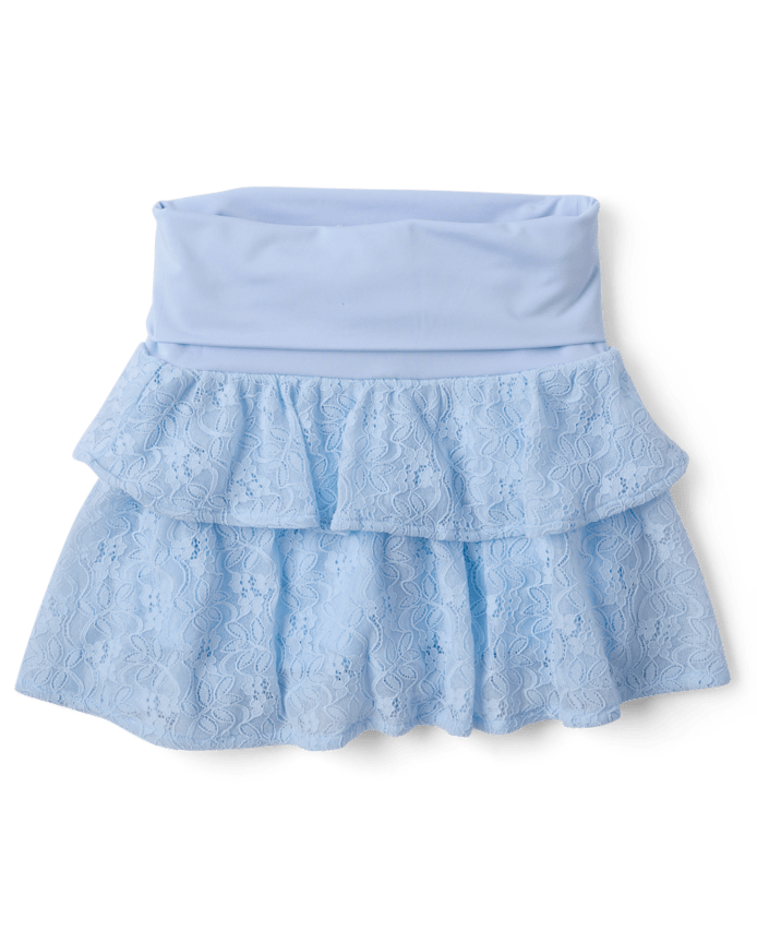 Tween Girls Lace Tiered Skort