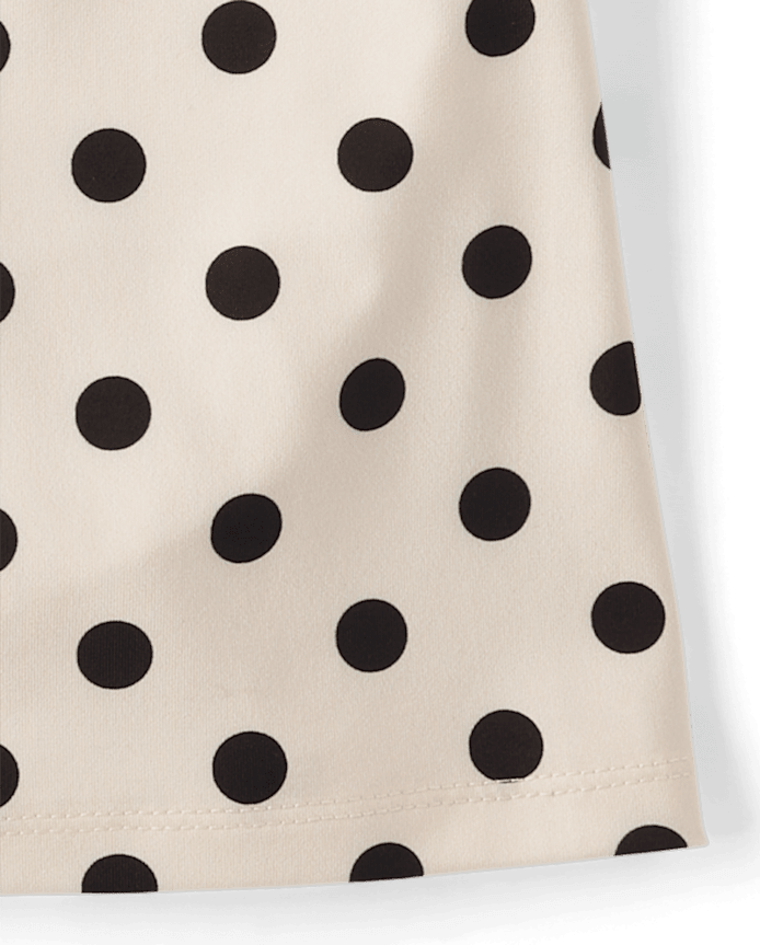 Tween Girls Quick Dry Racing Polka Dot Baby Tee