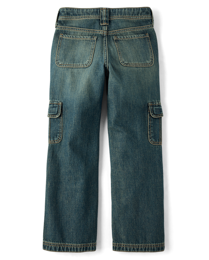 Tween Girls Low Rise Cargo Bootcut Jeans