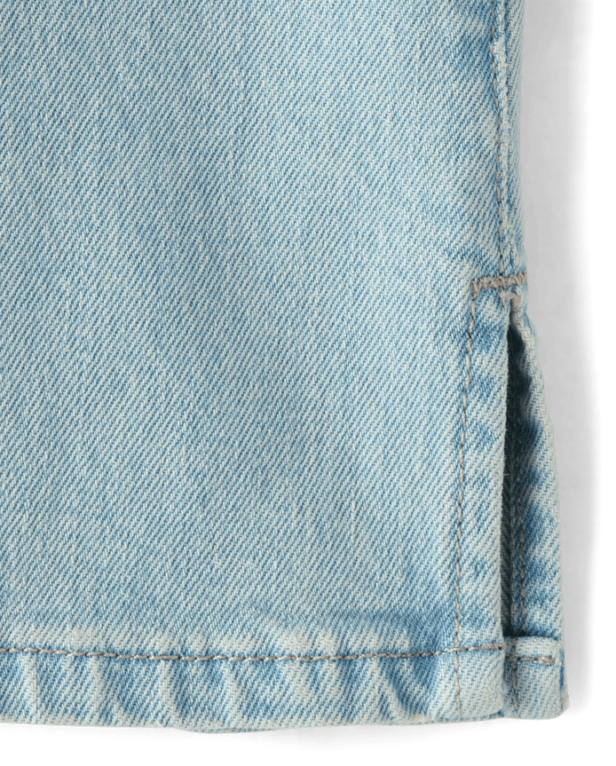 Tween Girls Ripped 90s Straight Jeans