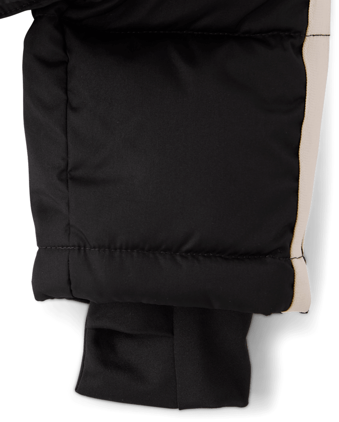 Tween Girls Side Stripe Puffer Jacket