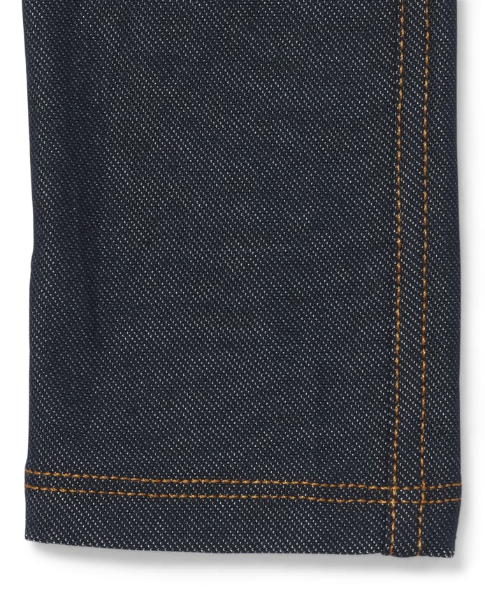 Leggings en faux denim pour bébés et petites filles