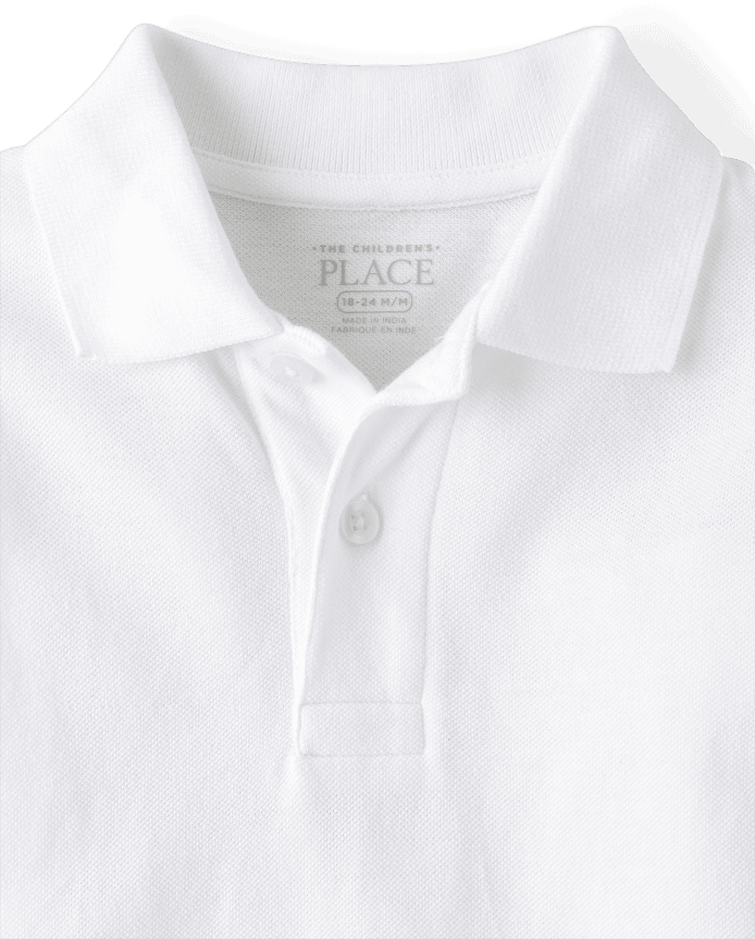 Polo en piqué d'uniforme pour bébés et tout-petits garçons