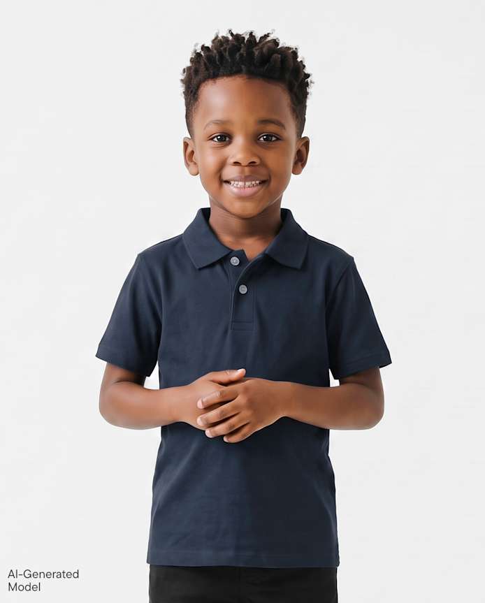Baby And Toddler Boys Uniform Soft Pique Polo