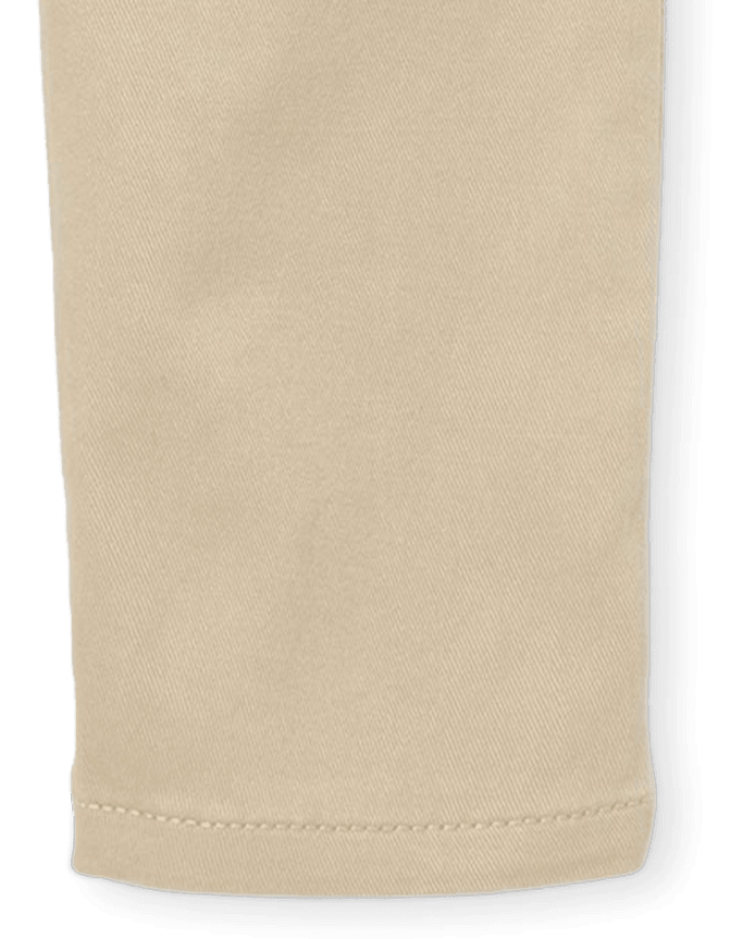 Pantalon chino moulant à volants pour toute-petite fille