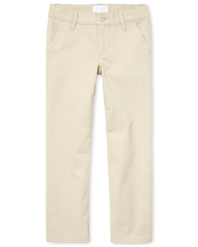 Girls Uniform Stretch Bootcut Chino Pants