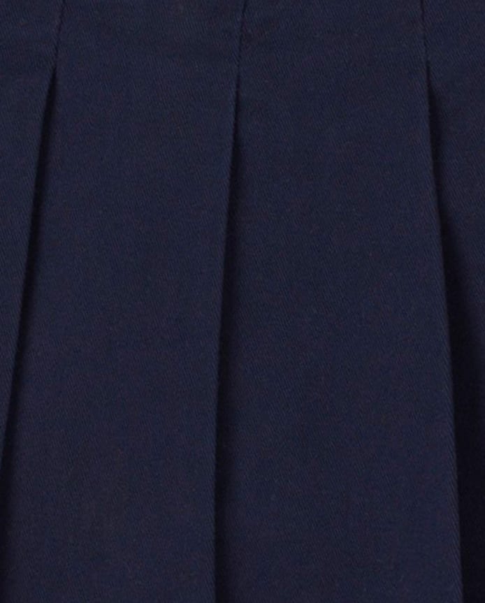 Toddler Girls Uniform Bow Stretch Pleated Skort