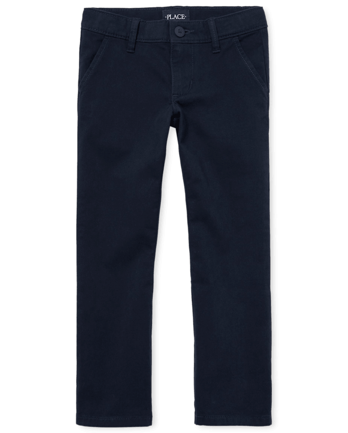 Girls Uniform Stretch Bootcut Chino Pants