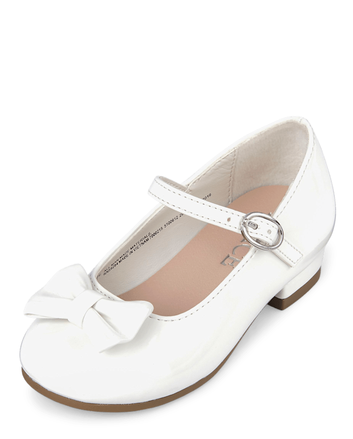 Toddler Girls Bow Low Heel Shoes