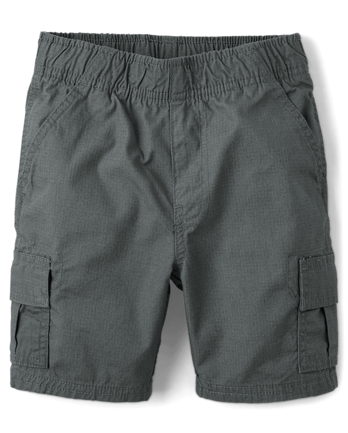 Boys Ripstop Pull On Cargo Shorts