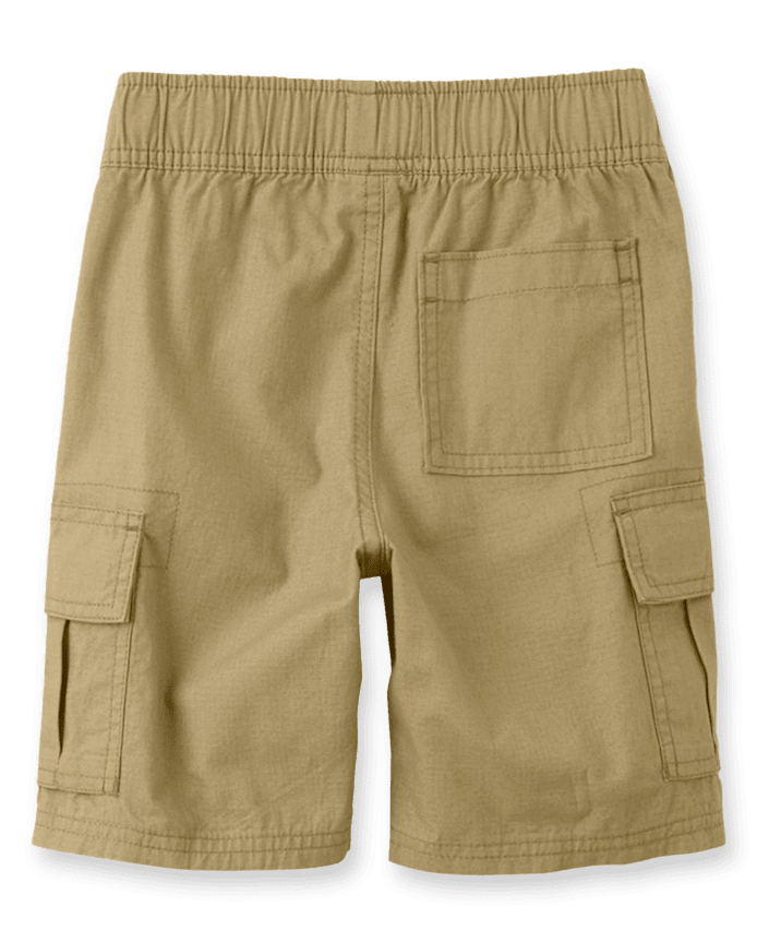 Short cargo garçon en tissu ripstop à enfiler
