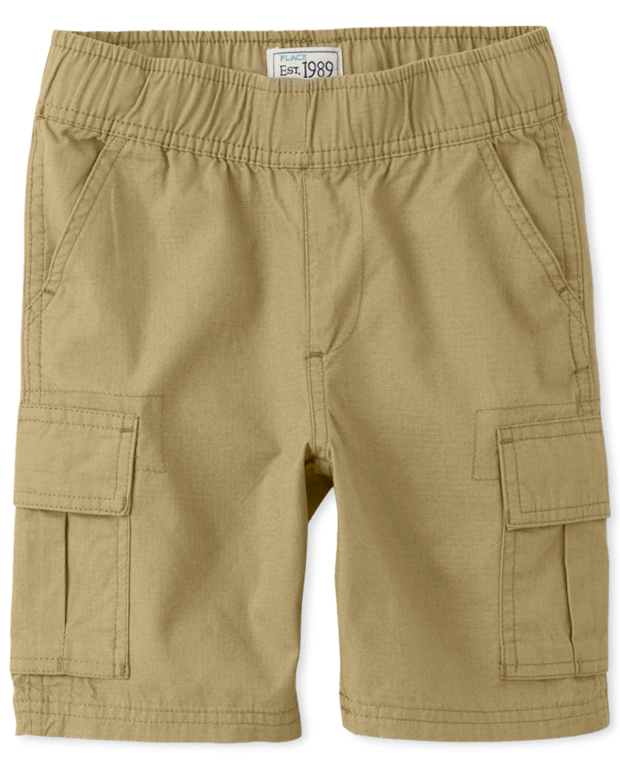 Boys Ripstop Pull On Cargo Shorts