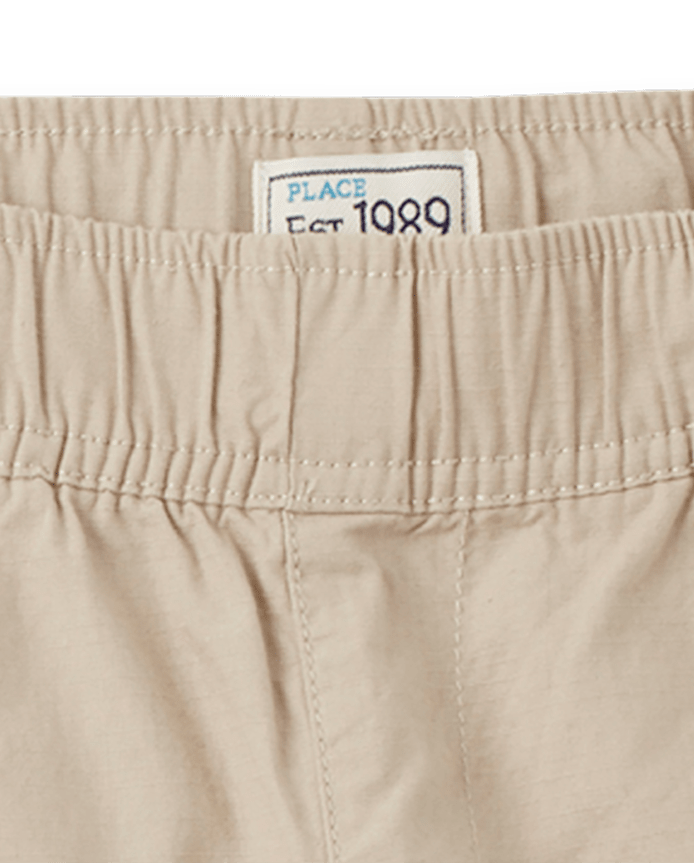 Boys Ripstop Pull On Cargo Shorts