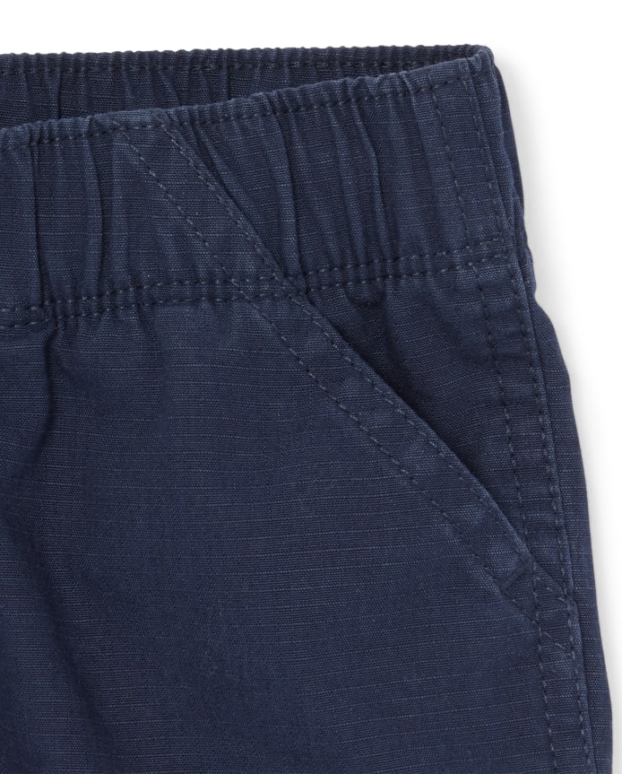 Toddler Boys Ripstop Pull On Cargo Shorts