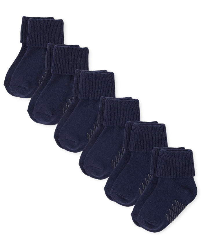 Baby And Toddler Triple Roll Socks 6-Pack