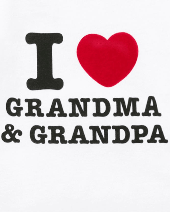 Baby Grandma And Grandpa Graphic Bodysuit
