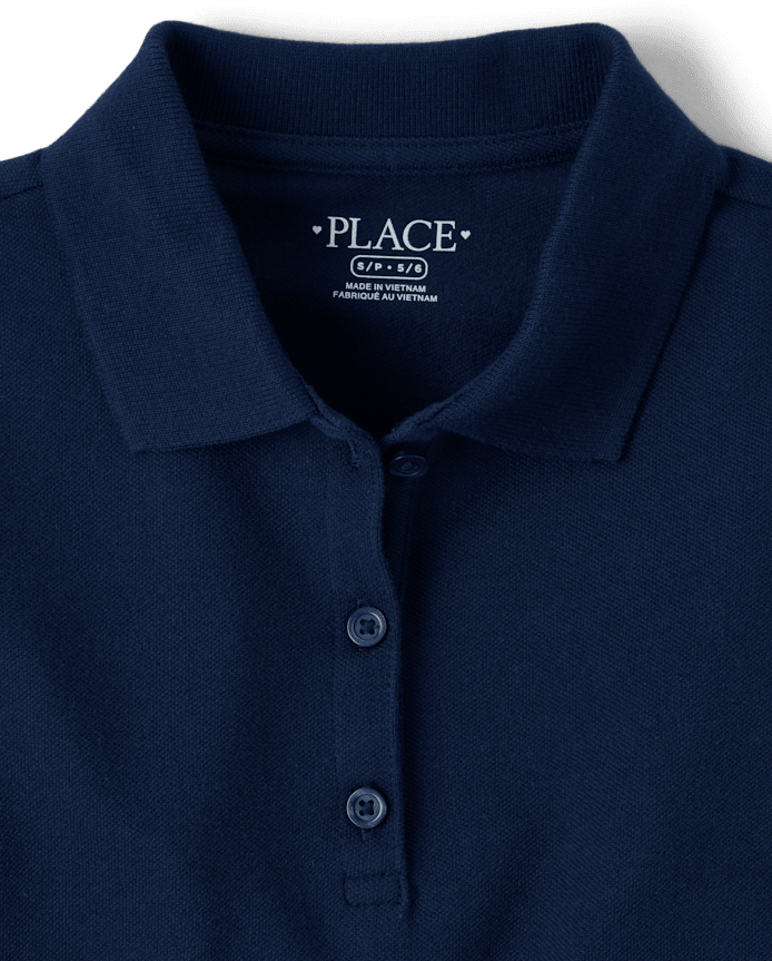 Girls Uniform Soft Pique Polo Dress