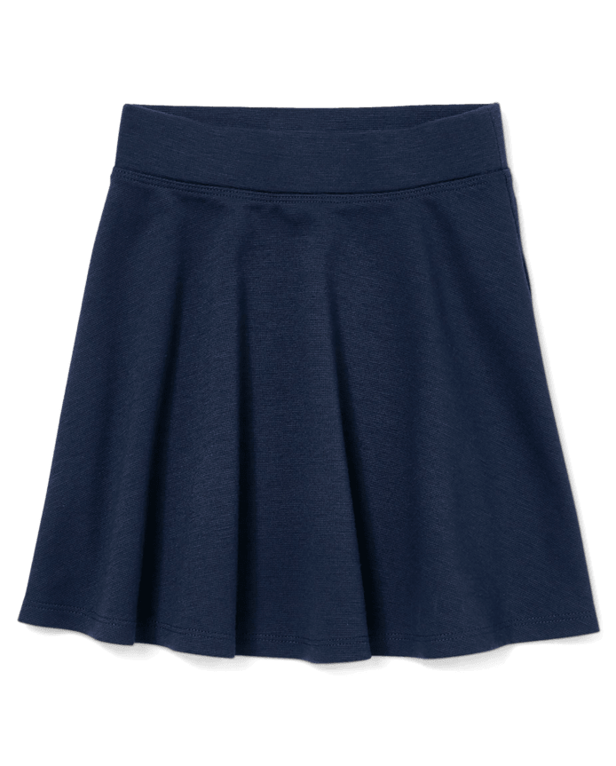 Girls Uniform Ponte Knit Skort