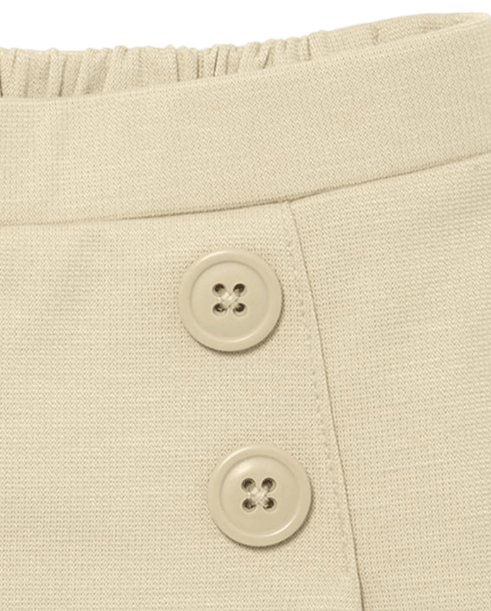 Toddler Girls Uniform Ponte Knit Button Skort