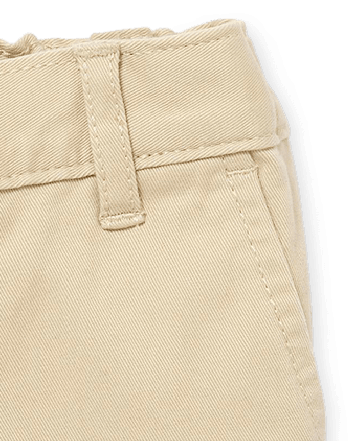 Toddler Girls Uniform Stretch Chino Shorts