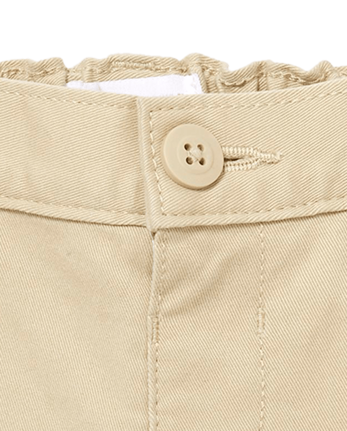 Toddler Girls Uniform Stretch Chino Shorts