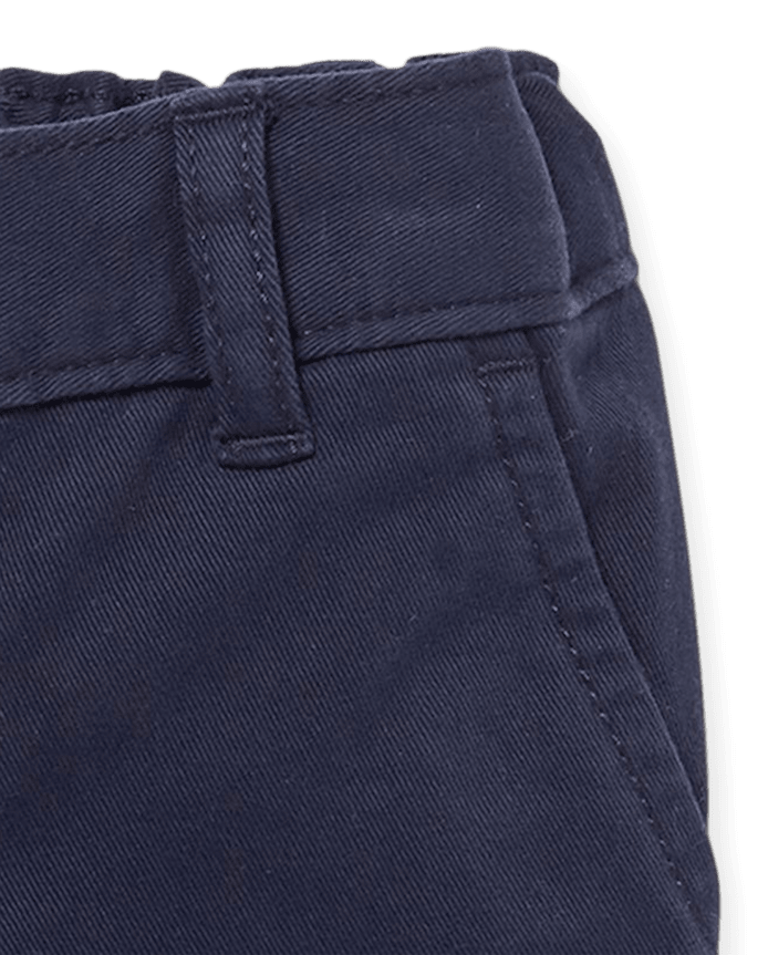 Toddler Girls Uniform Stretch Chino Shorts