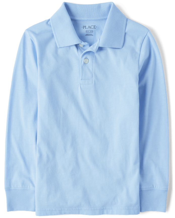 Polo en jersey doux d'uniforme pour garçon