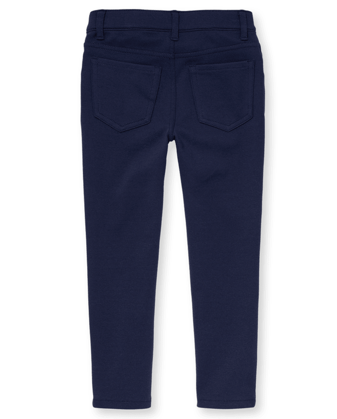 Girls Uniform Ponte Knit Pull On Jeggings