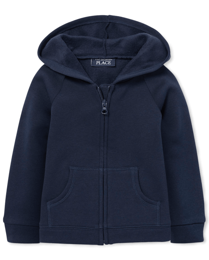 Toddler Girls Fleece Zip Up Hoodie