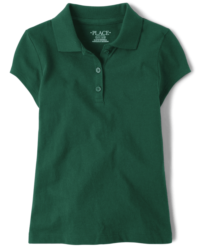 Girls Uniform Soft Jersey Polo