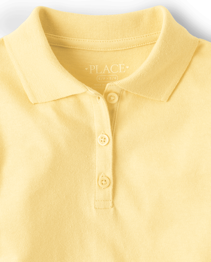 Girls Uniform Soft Jersey Polo - Plus