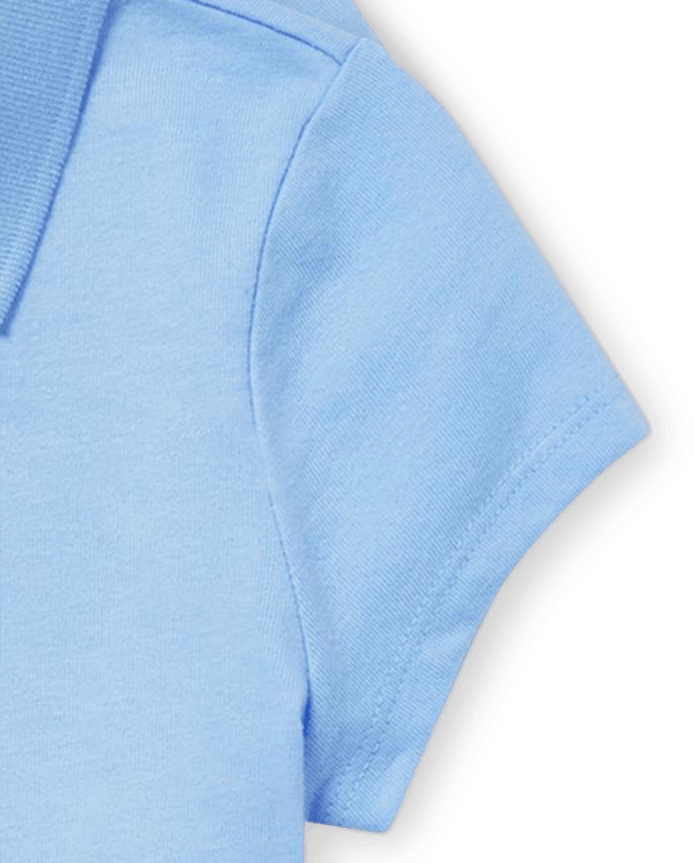 Girls Uniform Soft Stretch Pique Polo 5-Pack