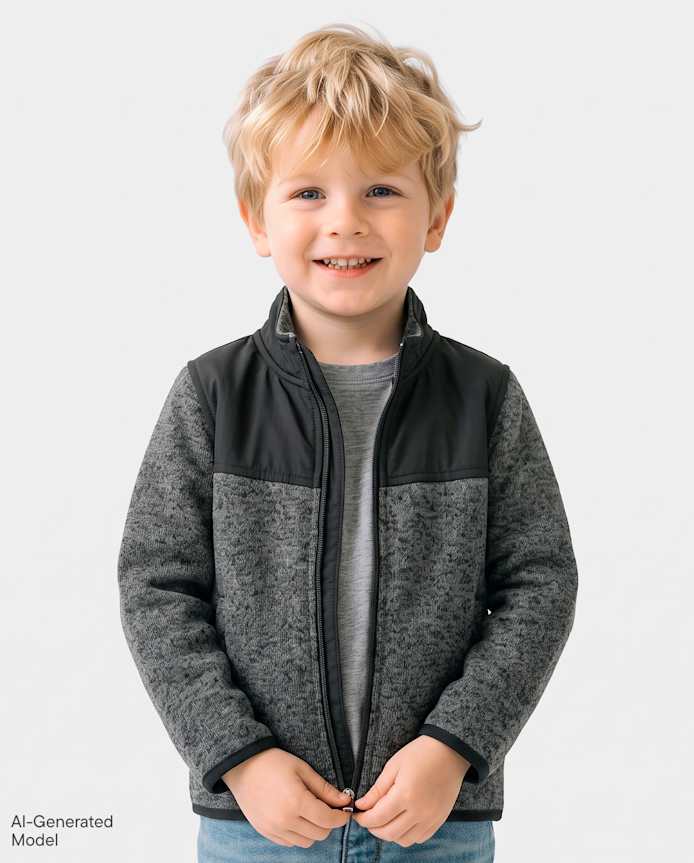 Baby And Toddler Boys Sweater Fleece Trail Jacket