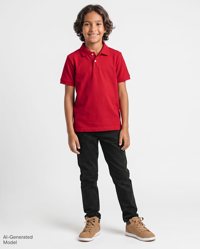 Boys Uniform Stretch Skinny Chino Pants