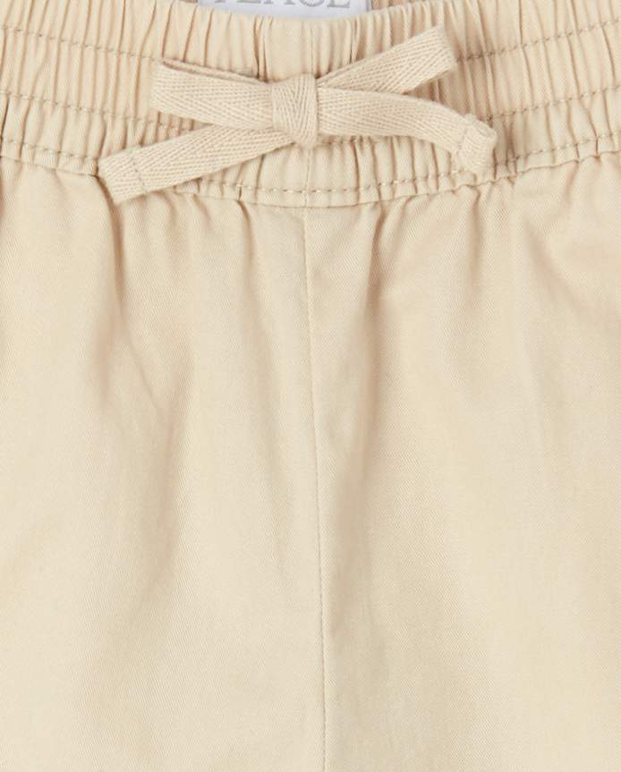 Girls Side Stripe Twill Pull On Beach Pants