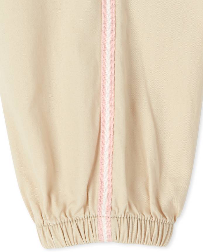 Girls Side Stripe Twill Pull On Beach Pants