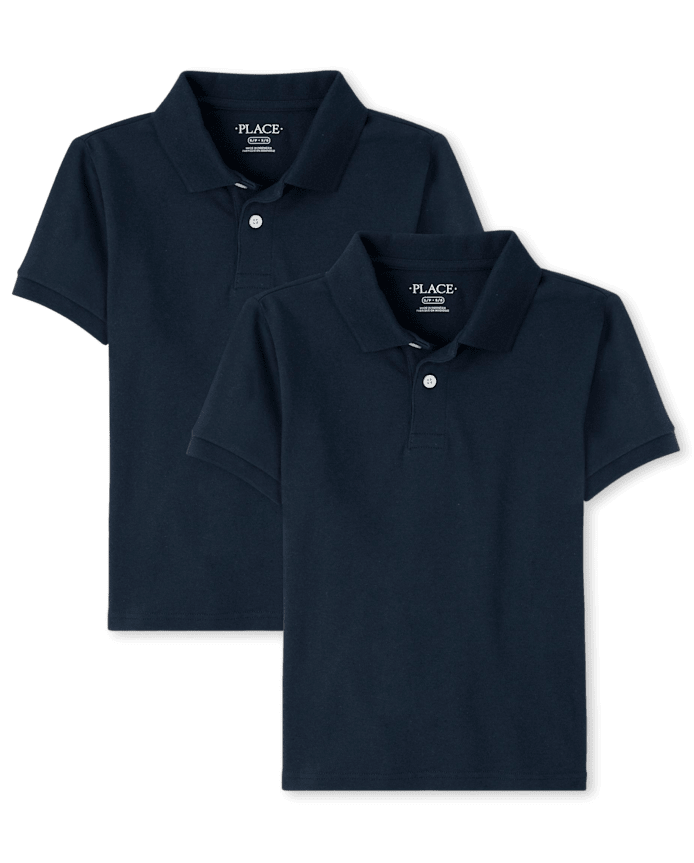 Kids Uniform Soft Pique Polo 2-Pack