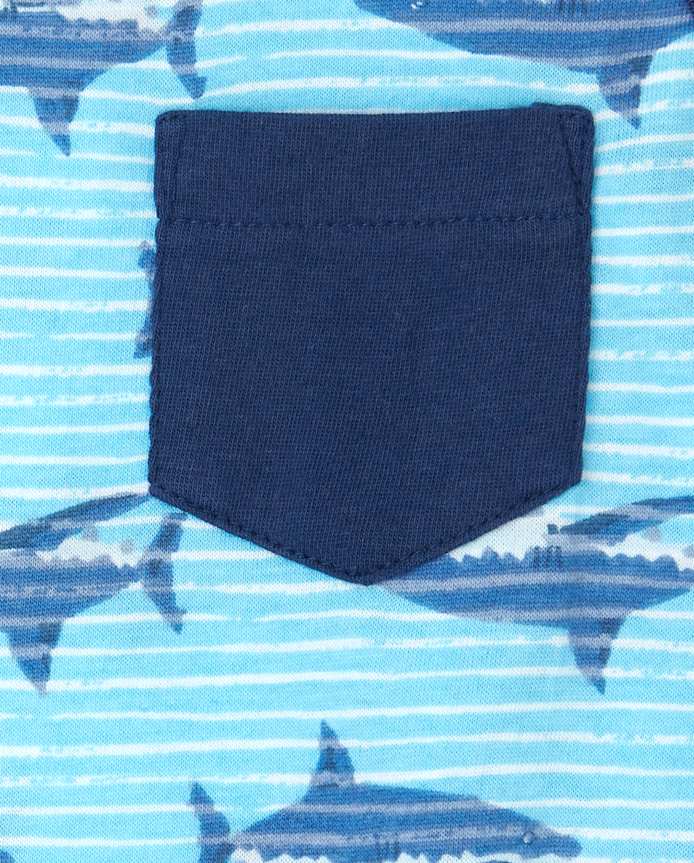 Baby And Toddler Boys Mix Match Print Pocket Tank Top