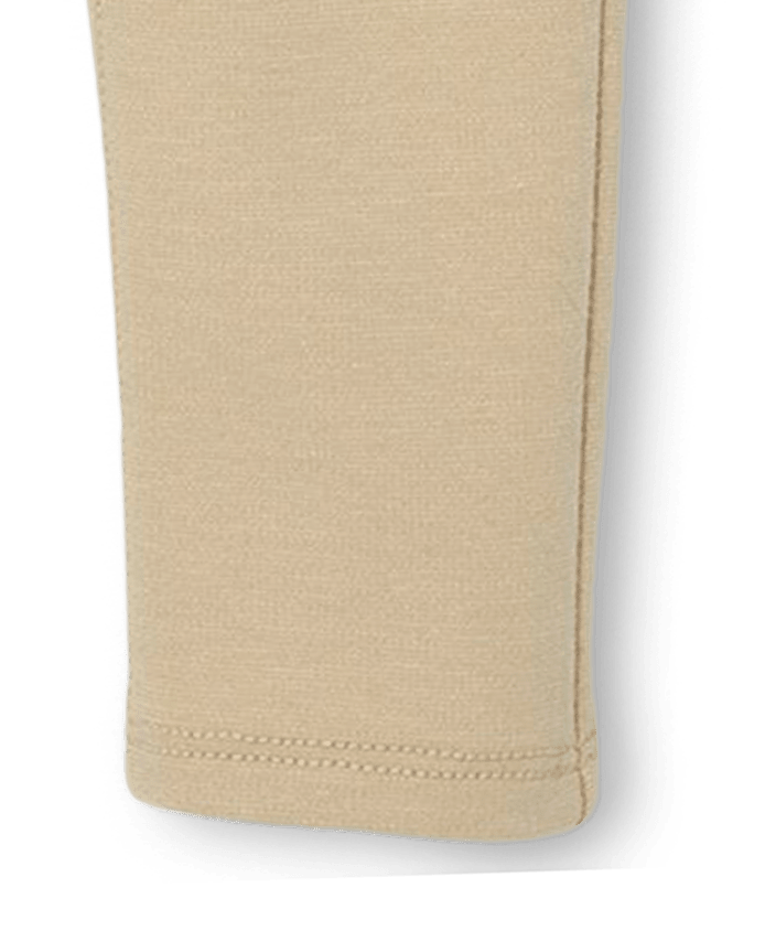 Ensemble de 2 jeggings uniformes en tricot point Rome pour toute-petite fille