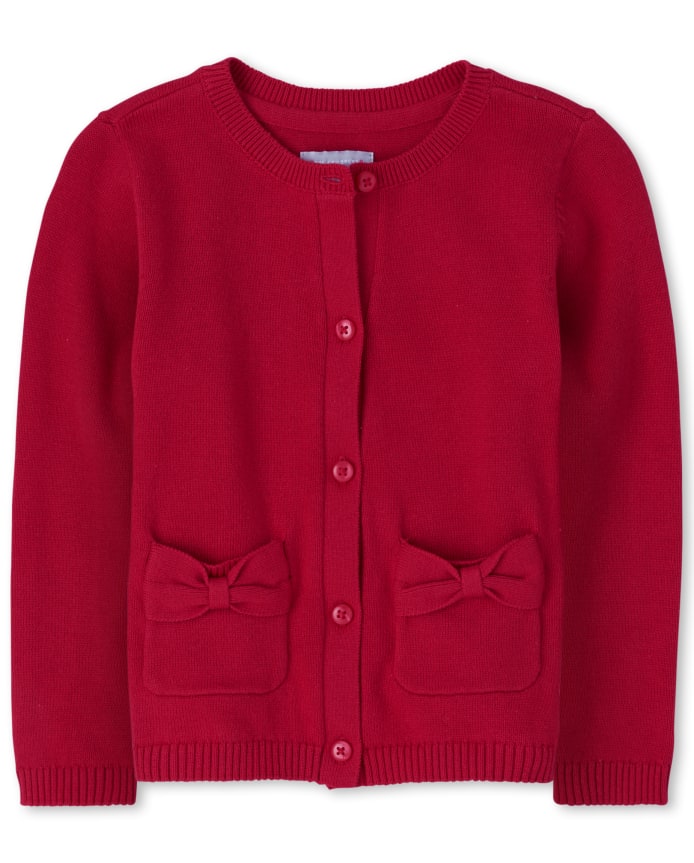Toddler Girls Bow Cardigan