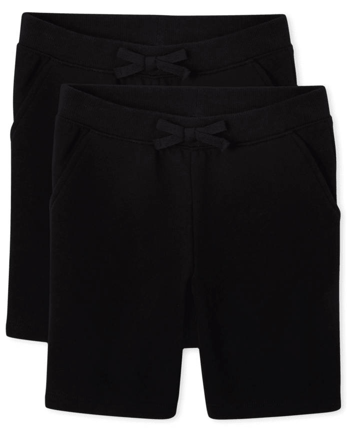 Lot de 2 shorts en molleton pour fille Uniform Active