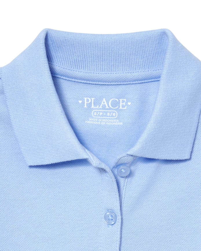 Girls Uniform Soft Stretch Pique Polo -Pack