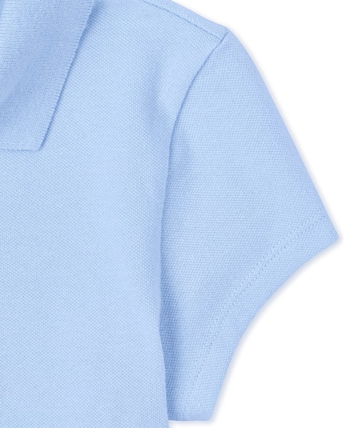 Girls Uniform Soft Stretch Pique Polo -Pack