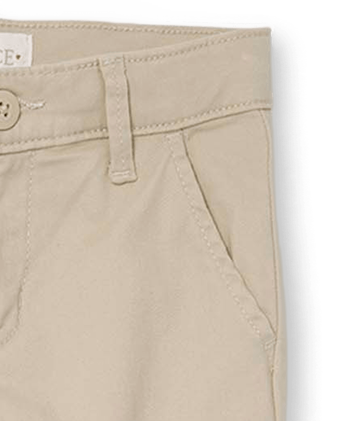 Girls Uniform Stretch Skinny Chino Pants 2-Pack